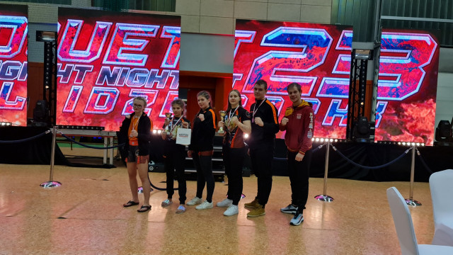 Zdobywamy grad medali w Lidzbarku na hali . Puchar DFN w Kickboxingu